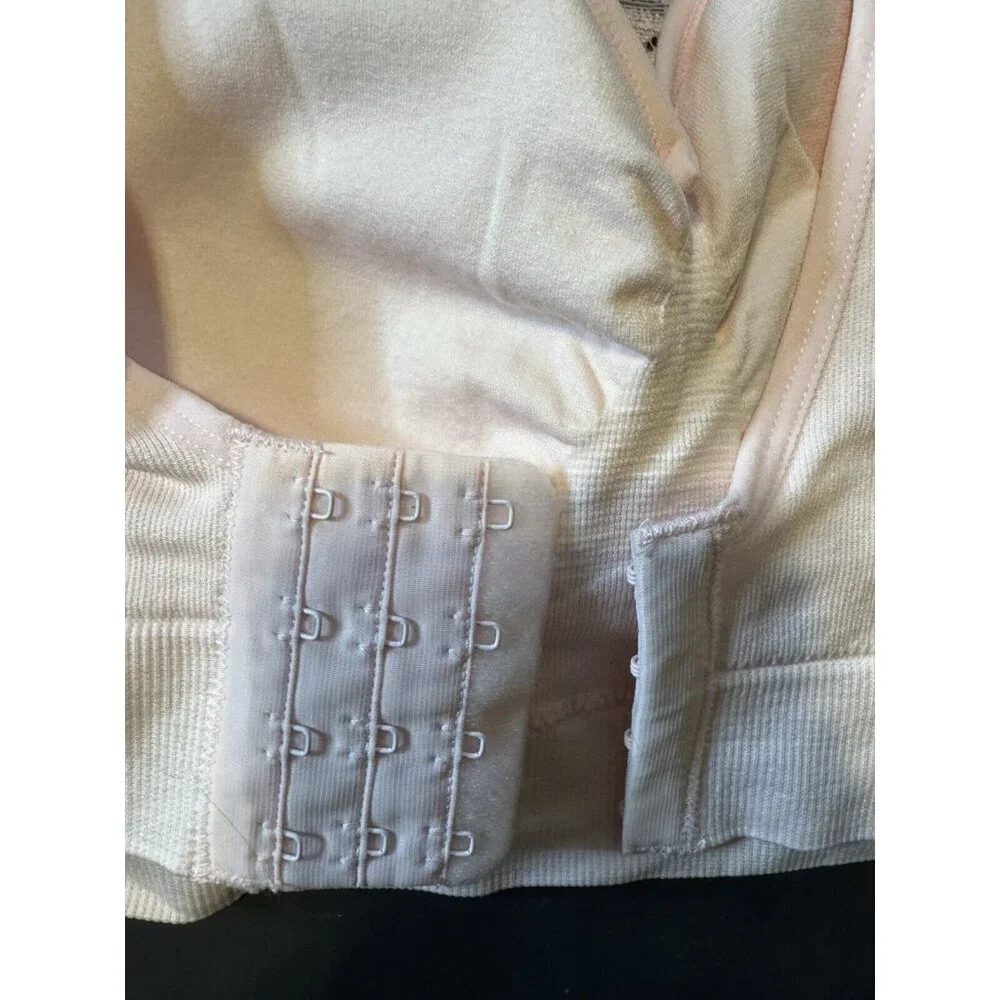 Breezies Bra Size M Pink Lace Cami Padded Wireless Adjustable Clasp Back NEW - Picture 5 of 8